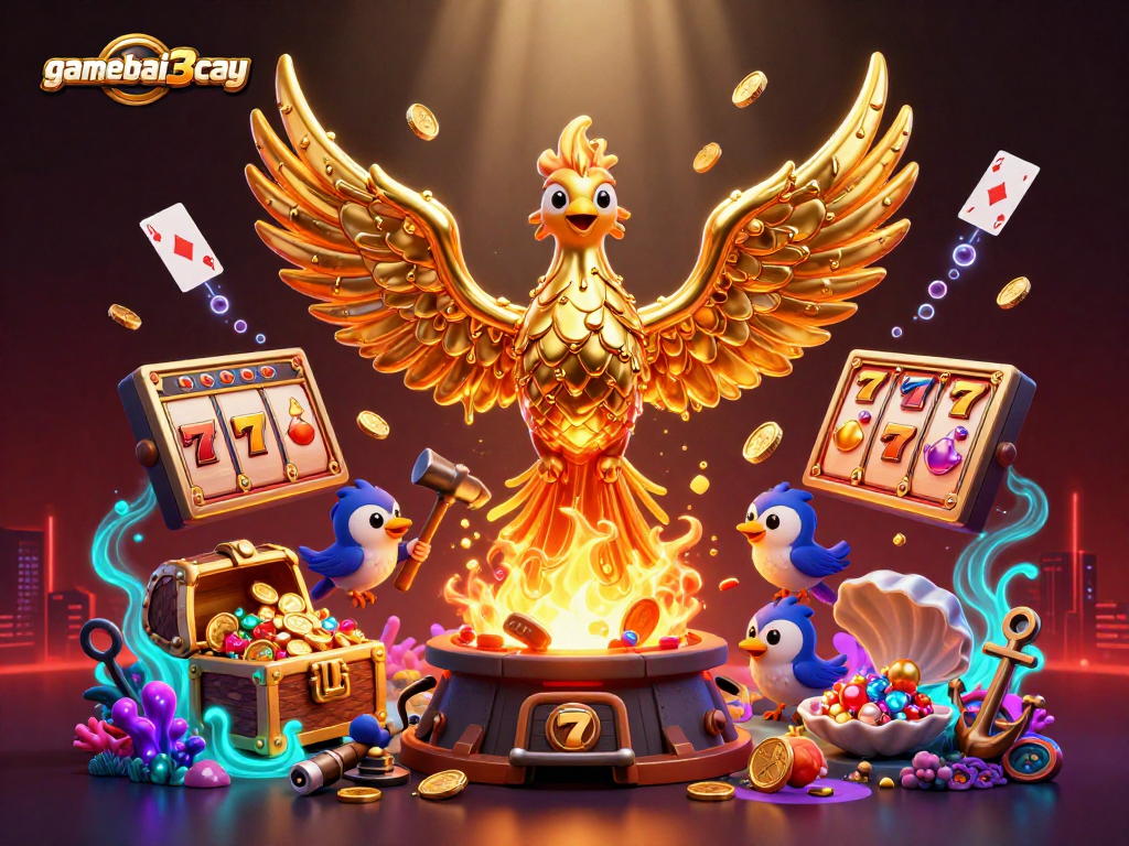 Engage in the gamebai3cay experience with a dazzling casino phoenix and dynamic slot elements.